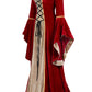 Black Women's Medieval Renaissance Costume Velvet Queen Dresses