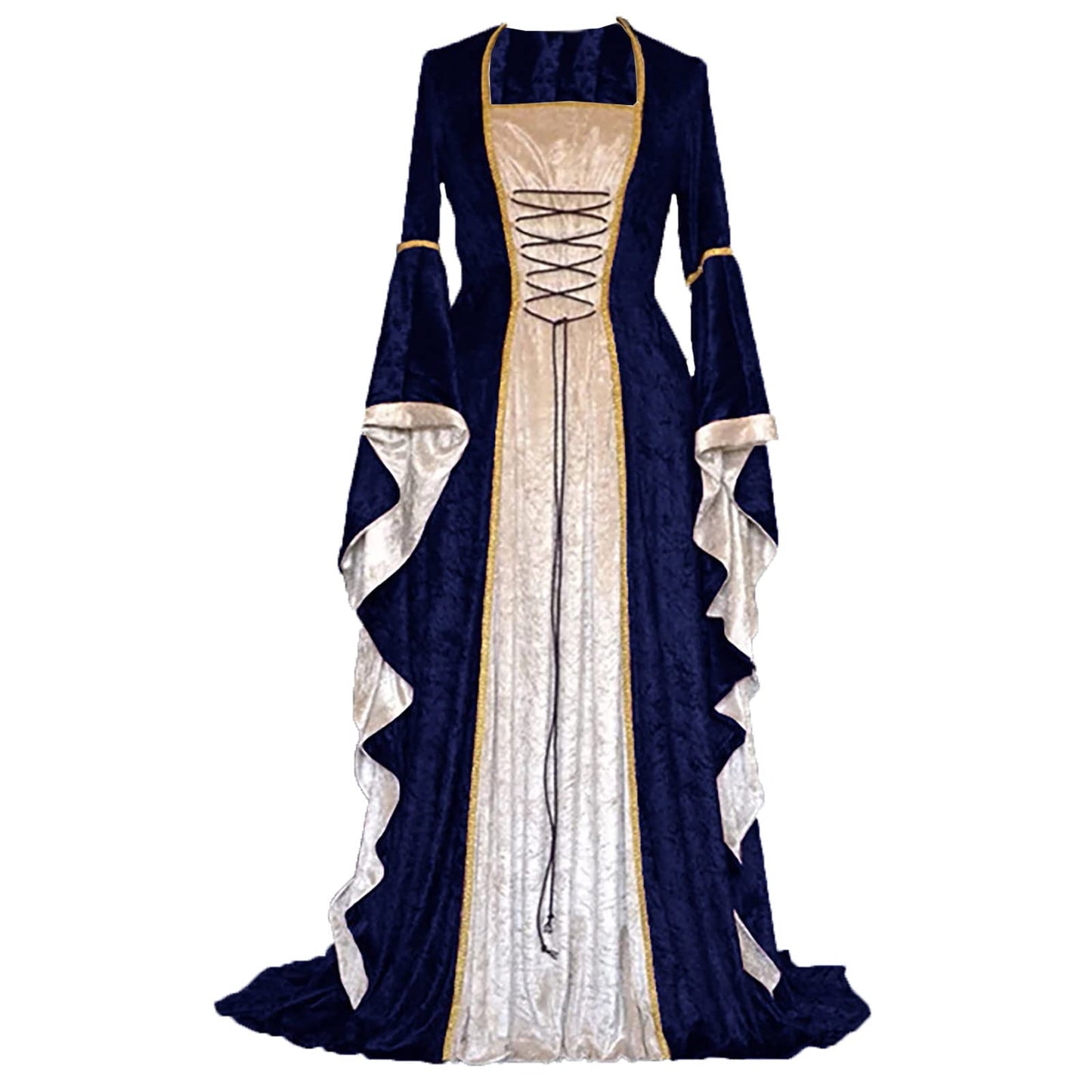 Wine Gothic Witch Medieval Wedding Dress Renaissance Dress for Women