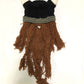 YEKEYI Viking Beard Beanie Horn Hat Winter Warm Mask Knitted Wool Funny Skull Cap One Size Horn Brown
