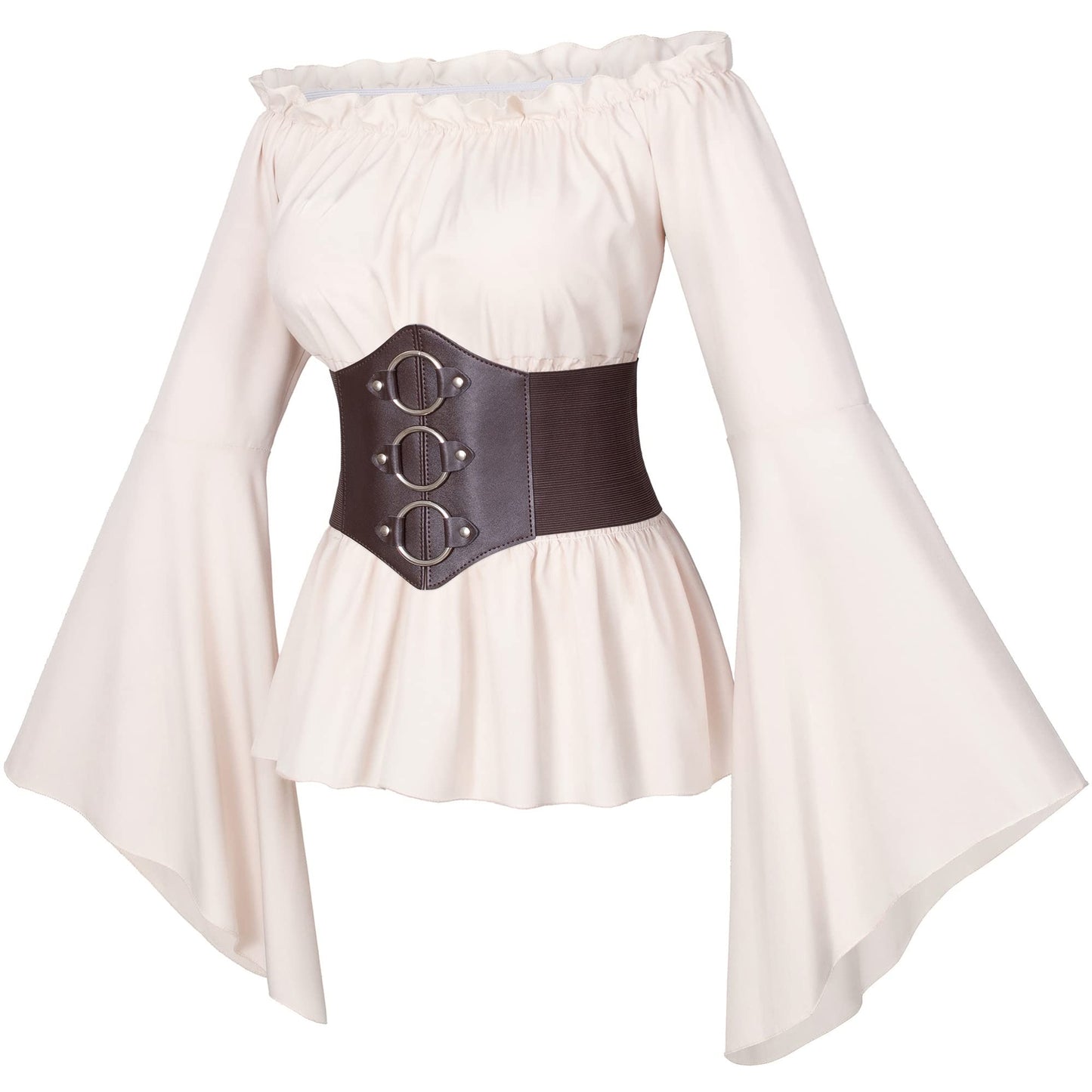 Irtysh Womens Renaissance Victorian Peasant Ruffle