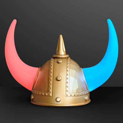 FlashingBlinkyLights Warrior Viking Helmet with LED Light Up Horns