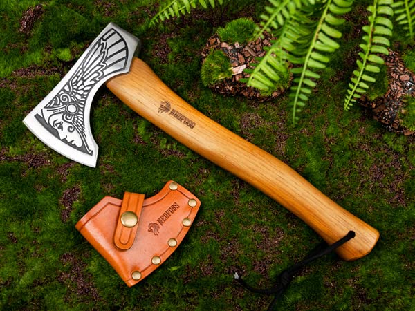 Valkyrie Engraved Viking 13" Hand Axe