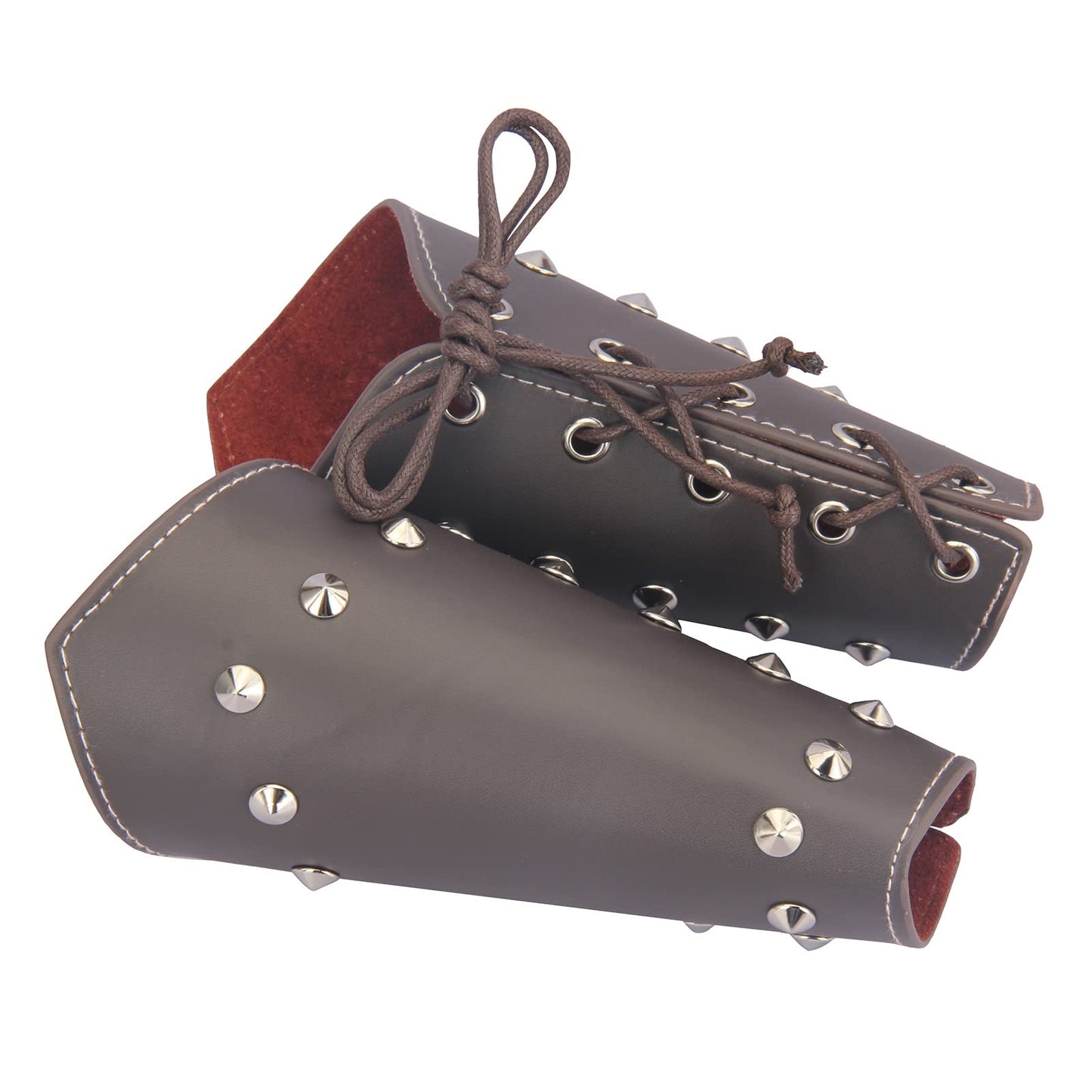 Leather Gauntlet Wristband Medieval Archery Bracers