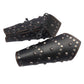 GelConnie Leather Gauntlet Wristband Viking Leather Arm Guard Medieval Armor Bracers Leather Armband Wrist Guards Cosplay Black Leather Bracers