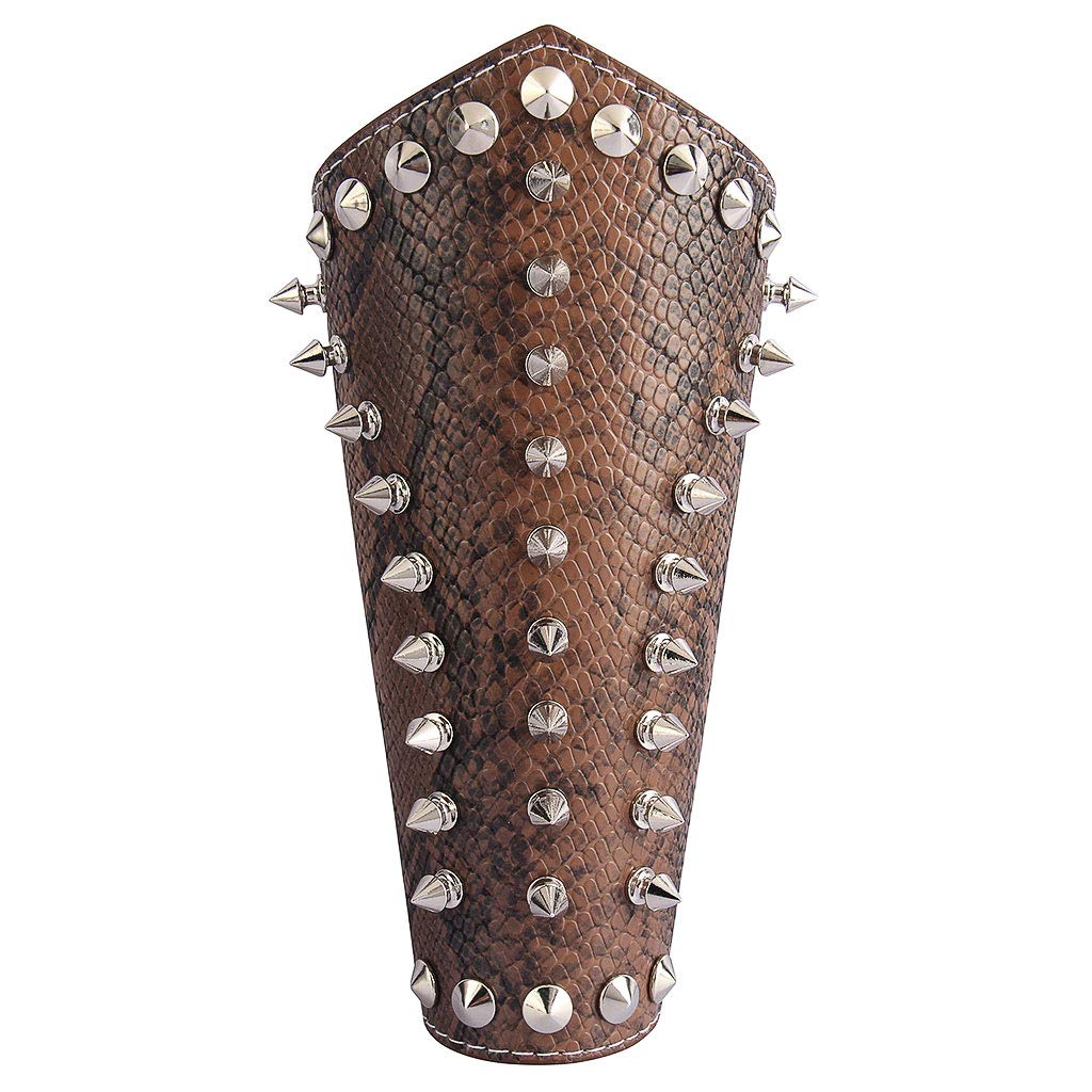 Leather Gauntlet Wristband Medieval Archery Bracers