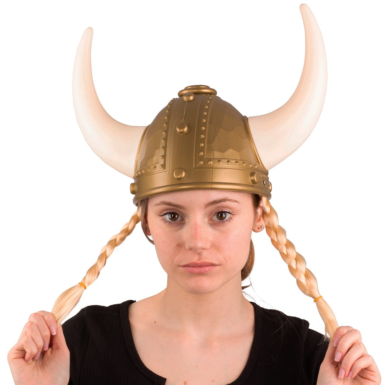 Funny Party Hats Costume Hats - Viking Helmet - 4 Pack Viking Hats - Viking Costumes - Vikings