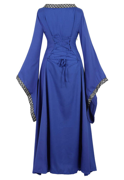 Renaissance Dresses for Women Medieval Costume Irish Long Over Dress Victorian Vintage Halloween X-Large 6508-dark Green
