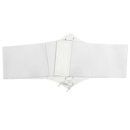 Womens Corset Belts Lace-up Tied Waspie Belt Retro Waist Cinch Belt