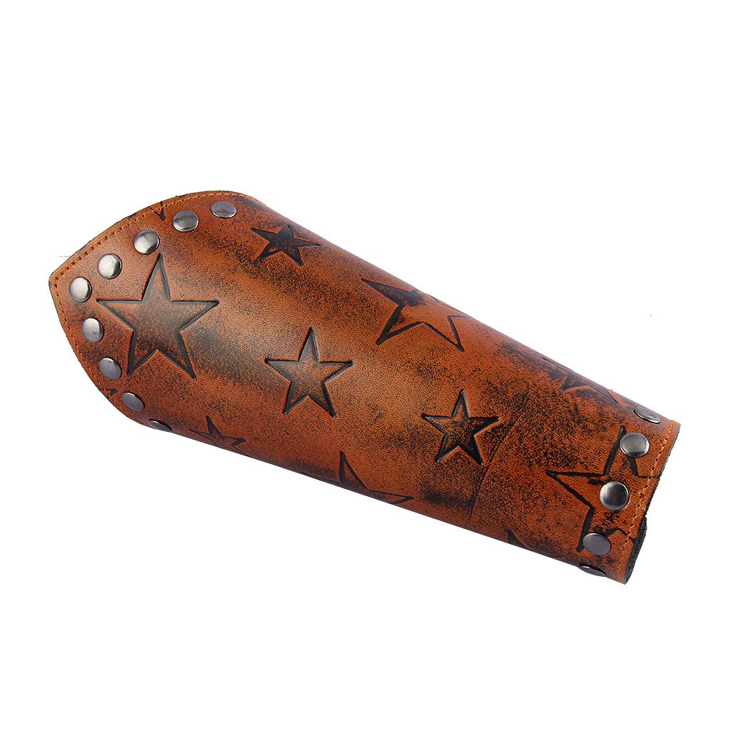 Leather Gauntlet Wristband Medieval Archery Bracers