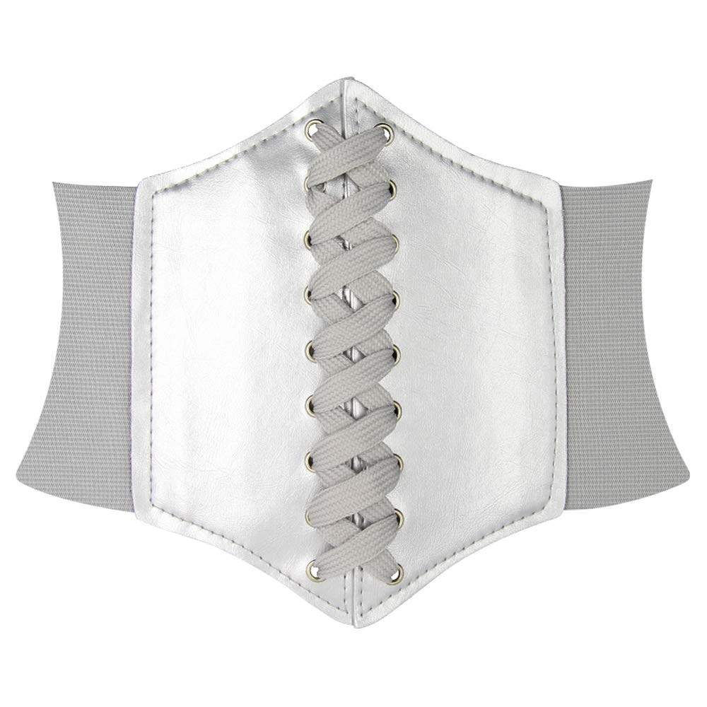 Womens Corset Belts Lace-up Tied Waspie Belt Retro Waist Cinch Belt