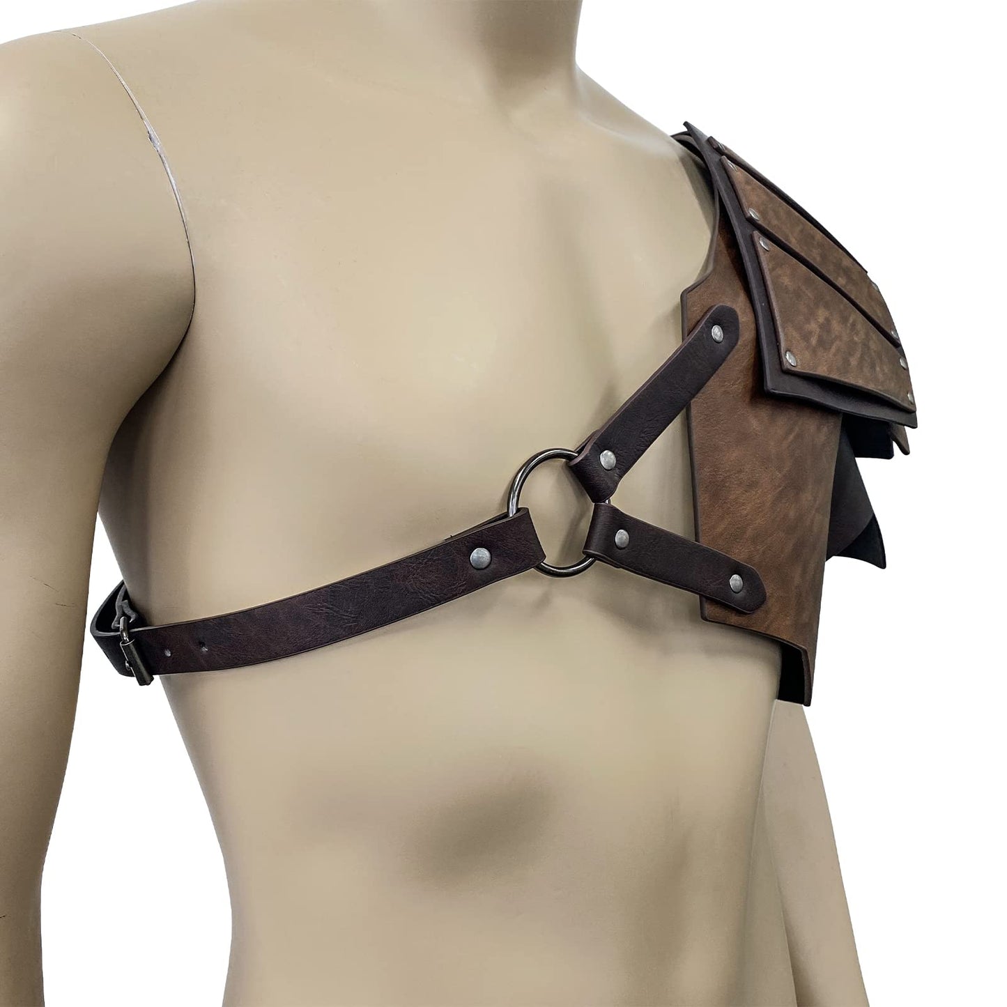 HiiFeuer Viking Faux Leather Single Pauldron