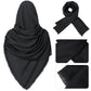 Medieval Knight PU Leather Corset Belt Shawl Men Renaissance Half Shoulder Cape Scarf Buckle Bracers Retro Accessories One Size Type1