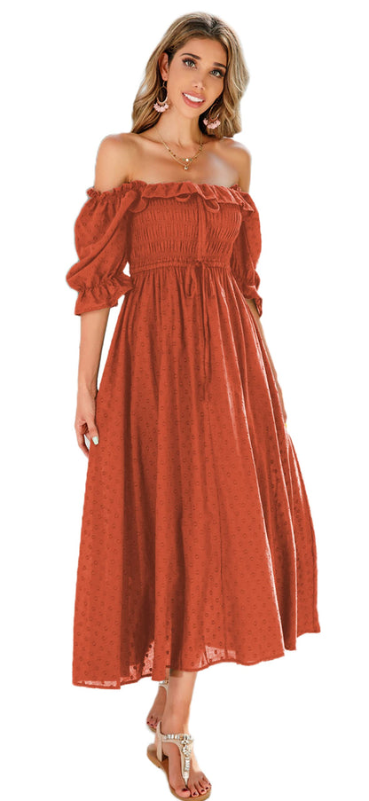 Half Sleeve Linen Dress