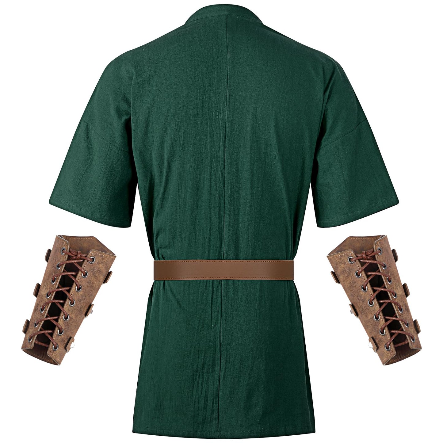 Renaissance Costume Men Medieval Viking Tunic 3 pcs