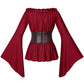 Irtysh Womens Renaissance Victorian Peasant Ruffle