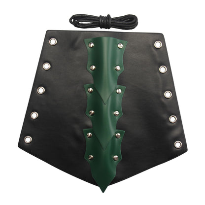 GelConnie Leather Gauntlet Wristband Viking Leather Arm Guard Medieval Armor Bracers Leather Armband Wrist Guards Cosplay Black Leather Bracers