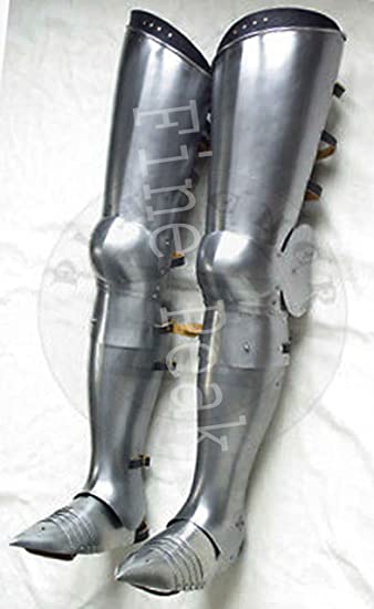 Medieval Steel Warrior Gothic Leg Armor
