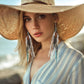 Punk Vintage Long Tassel Feather Beads Drop Wolf Tooth Pendant Earring Fish Hook Earrings Brown A