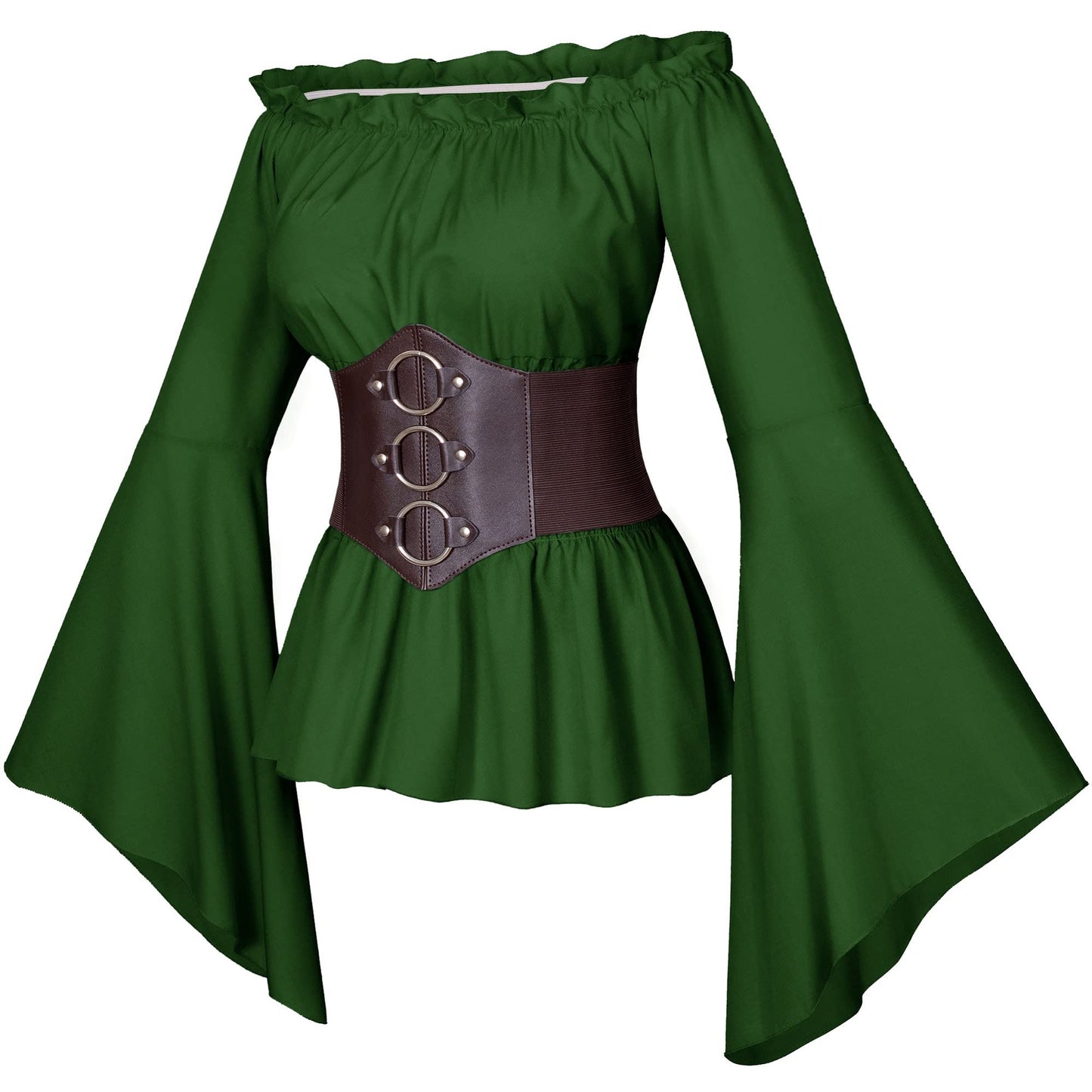 Irtysh Womens Renaissance Victorian Peasant Ruffle