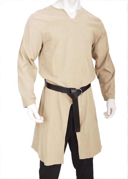 Moomphya Mens Renaissance Tunic Pirate Viking Retro Medieval Shirt Gothic Victorian Halloween Costume Tee (Without Belt) Large Green
