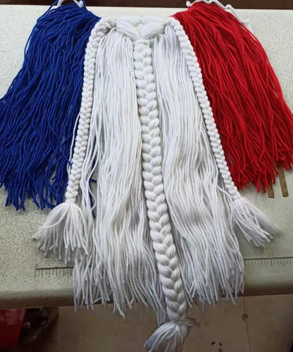 Viking Horned Beanie with Yarn Beard