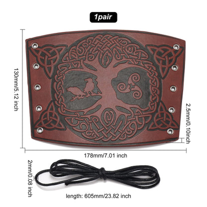 GORGECRAFT Leather Bracers Arm Armor