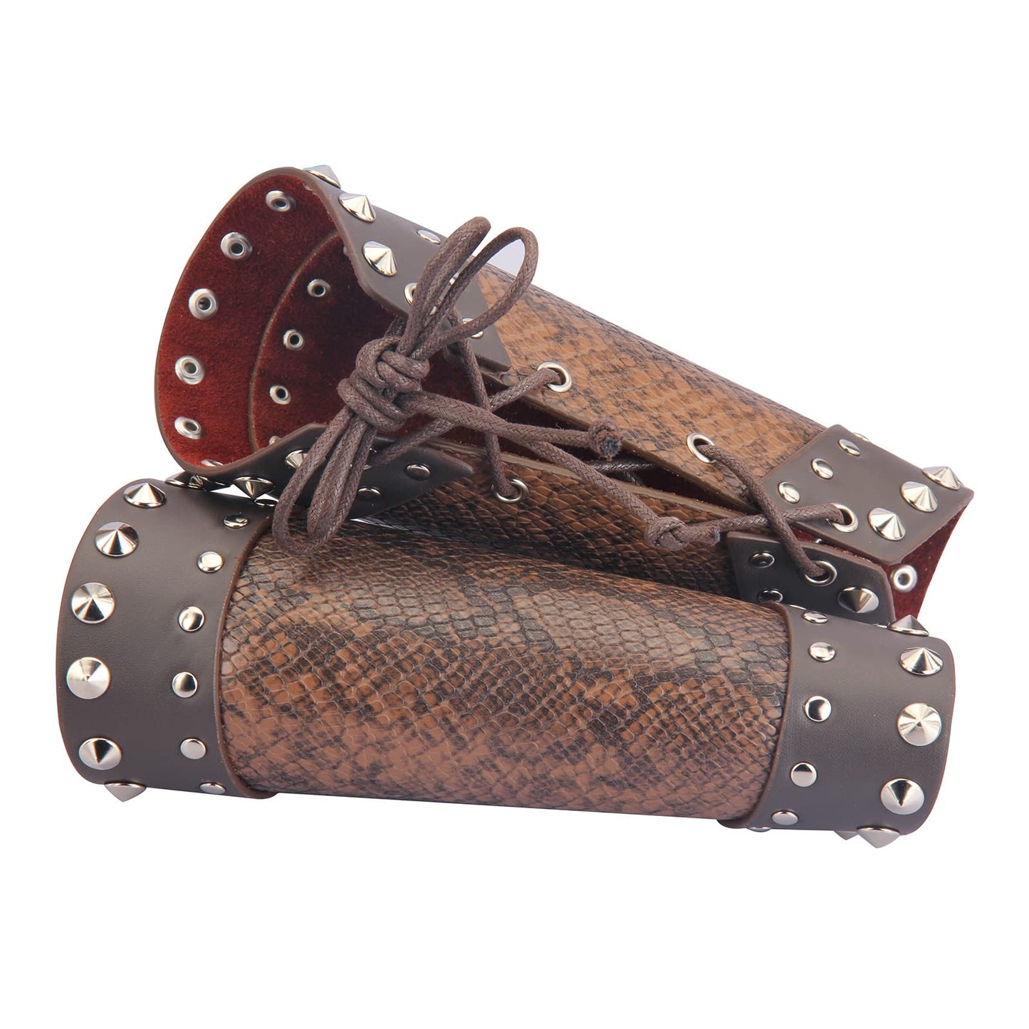 JAOYU Leather Bracers Arm Armor Viking Cuffs