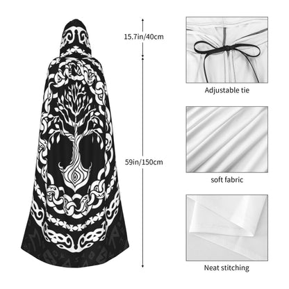 Yggdrasil Witch's Cloak Tree of Life Druidic Cloak
