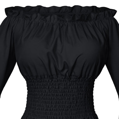 Irtysh Womens Renaissance Victorian Peasant Ruffle