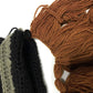 YEKEYI Viking Beard Beanie Horn Hat Winter Warm Mask Knitted Wool Funny Skull Cap One Size Horn Brown