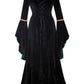 Medieval Dresses For Women Black Renaissance Dress Women Costumes Halloween Plus Size Witch Costume X-Small Blue6508