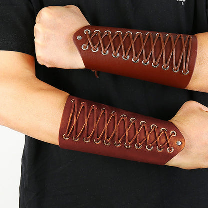GORGECRAFT Leather Bracers Arm Armor