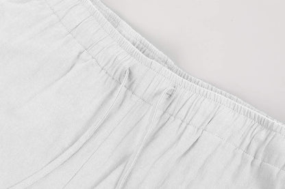 Calf-Length Tie-Hem Ketill Pants