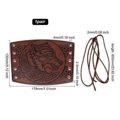 GORGECRAFT Leather Bracers Arm Armor