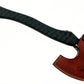 AX-7000 Custom Gift Forged Carbon Steel Viking Axe with Rose Wood Shaft, Viking Bearded Camping Axe (AX-7000) (AX-7000) AX-7000