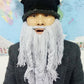 YEKEYI Viking Beard Beanie Horn Hat Winter Warm Mask Knitted Wool Funny Skull Cap One Size Horn Brown