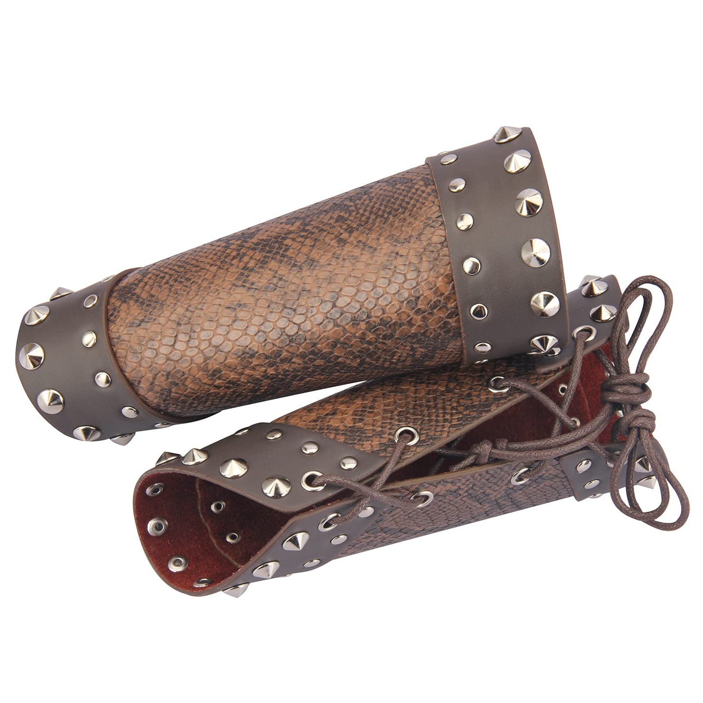 JAOYU Leather Bracers Arm Armor Viking Cuffs