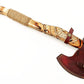 AX-7000 Custom Gift Forged Carbon Steel Viking Axe with Rose Wood Shaft, Viking Bearded Camping Axe (AX-7000) (AX-7000) AX-7000