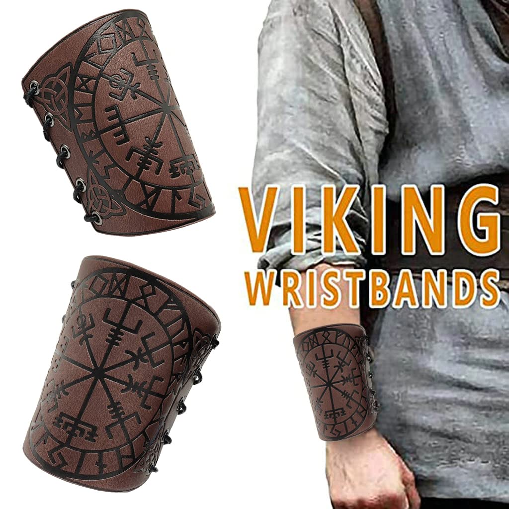 Leather Bracer Arm Cuff Armor Medieval Vambrace