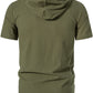 Modern Hemmed Summer Weight Cotton Tunic with Hood