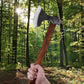 Raider's Unadorned Throwing Axe with Beechwood Handle