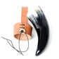 Mythrojan Viking Drinking Horn Black Medieval Beer Drinking Horn Authentic Drinking Horn with Strap Norse Beer Horn Small Drinking Horn Mug Viking Ale Horn Cup 250 ml Viking Drink Horn Replica 8oz 250 ML (Black Strap)