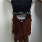 YEKEYI Viking Beard Beanie Horn Hat Winter Warm Mask Knitted Wool Funny Skull Cap One Size Horn Brown