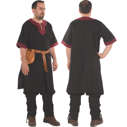 Medieval Viking Cotton Half-Sleeve Tunic