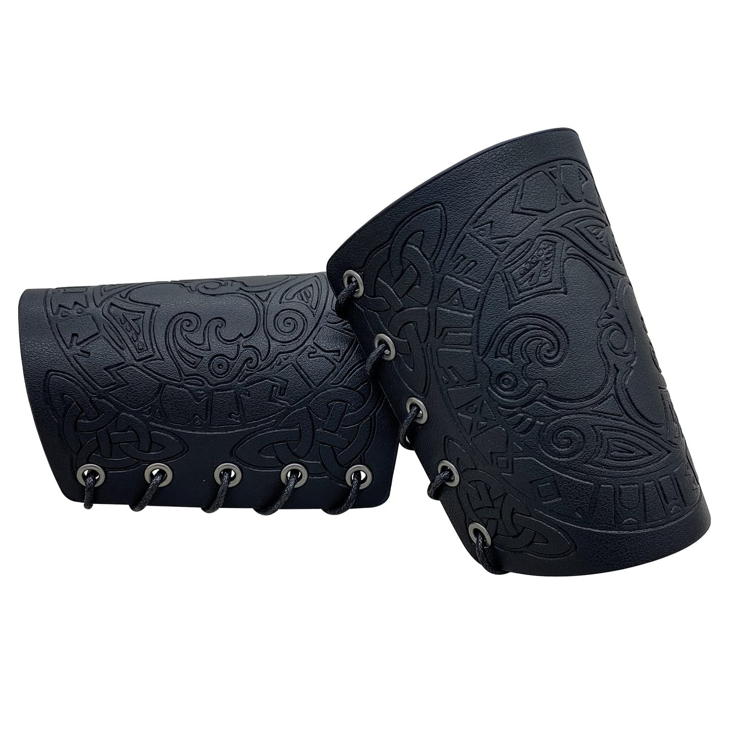 HiiFeuer Viking Arm Bracer, Embossed Norse Symbol