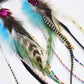 Punk Vintage Long Tassel Feather Beads Drop Wolf Tooth Pendant Earring Fish Hook Earrings Brown A