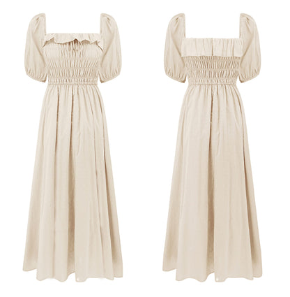 Half Sleeve Linen Dress