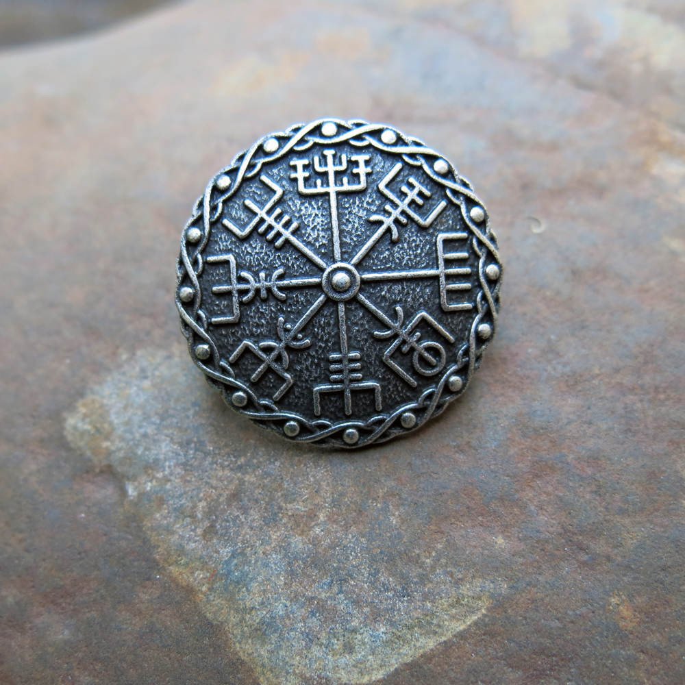 Helm of Awe Brooch Pins Set of 2