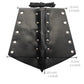 GelConnie Leather Gauntlet Wristband Viking Leather Arm Guard Medieval Armor Bracers Leather Armband Wrist Guards Cosplay Black Leather Bracers