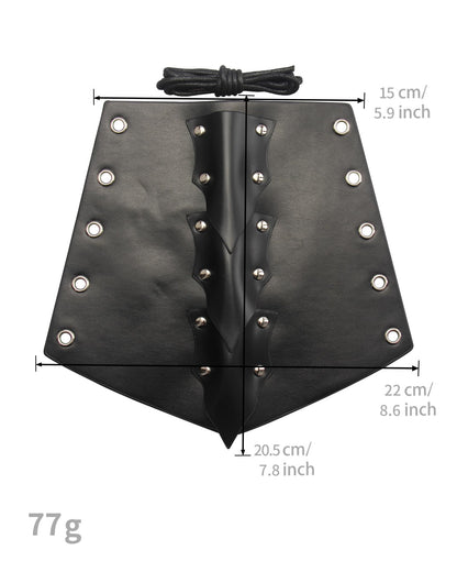 GelConnie Leather Gauntlet Wristband Viking Leather Arm Guard Medieval Armor Bracers Leather Armband Wrist Guards Cosplay Black Leather Bracers